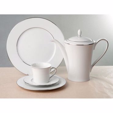 Cryspo Trio Σετ Τσαγιού 15 Τεμαχίων Πορσελάνη με Ρίγα από Πλατίνα 'SUZANA II PLATIN' 0600231